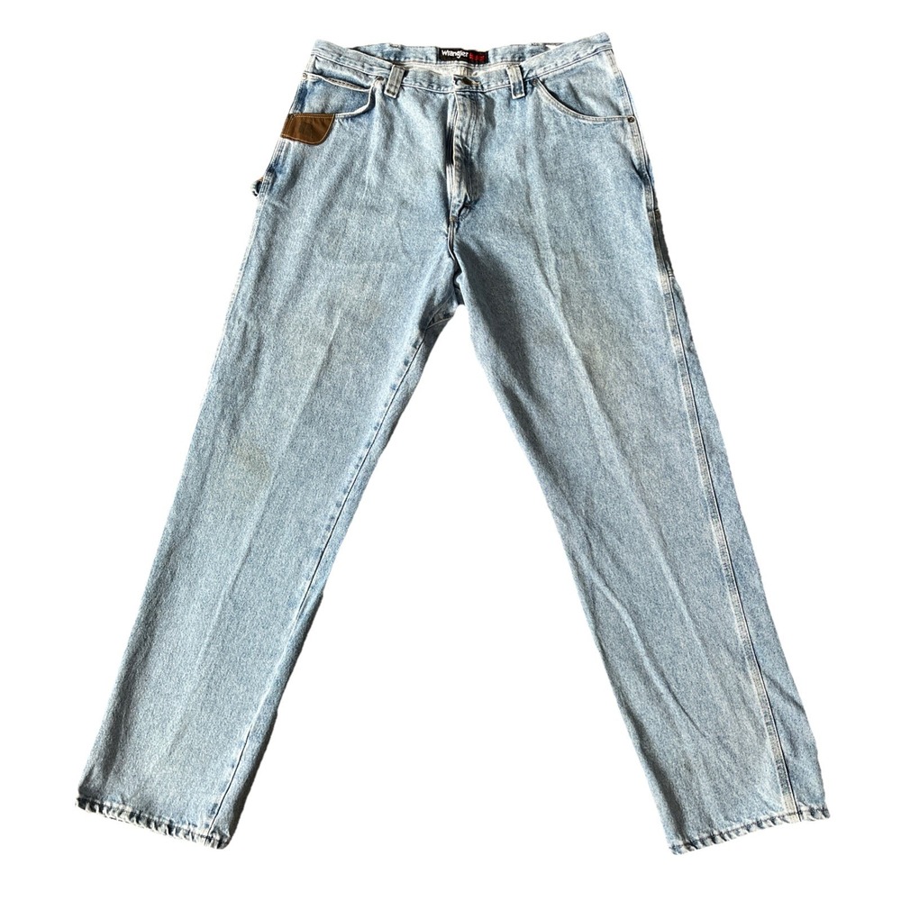 Wrangler Riggs Workwear Jeans Mens Size 40X36 Relaxed Fit Denim Pants 3W020VI‎